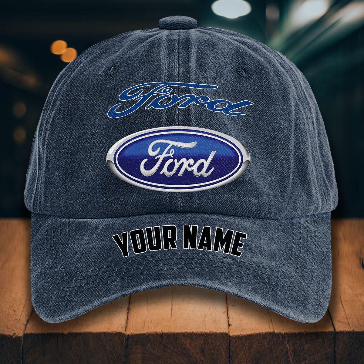 Ford Gewaschene Denim-Kappe – Bild 7