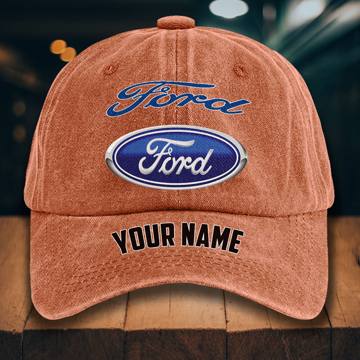 Ford Gewaschene Denim-Kappe – Bild 8
