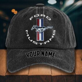 Ford Mustang Gewaschene Denim-Kappe
