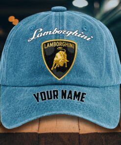 Alternative view of Lamborghini Gewaschene Denim-Kappe