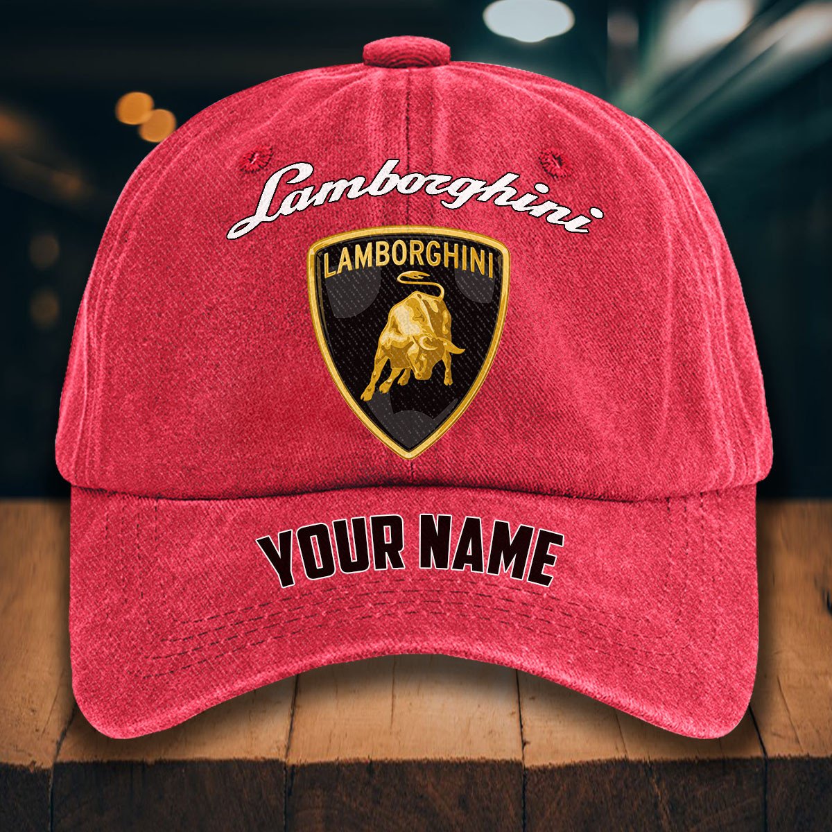 Lamborghini Gewaschene Denim-Kappe – Bild 12