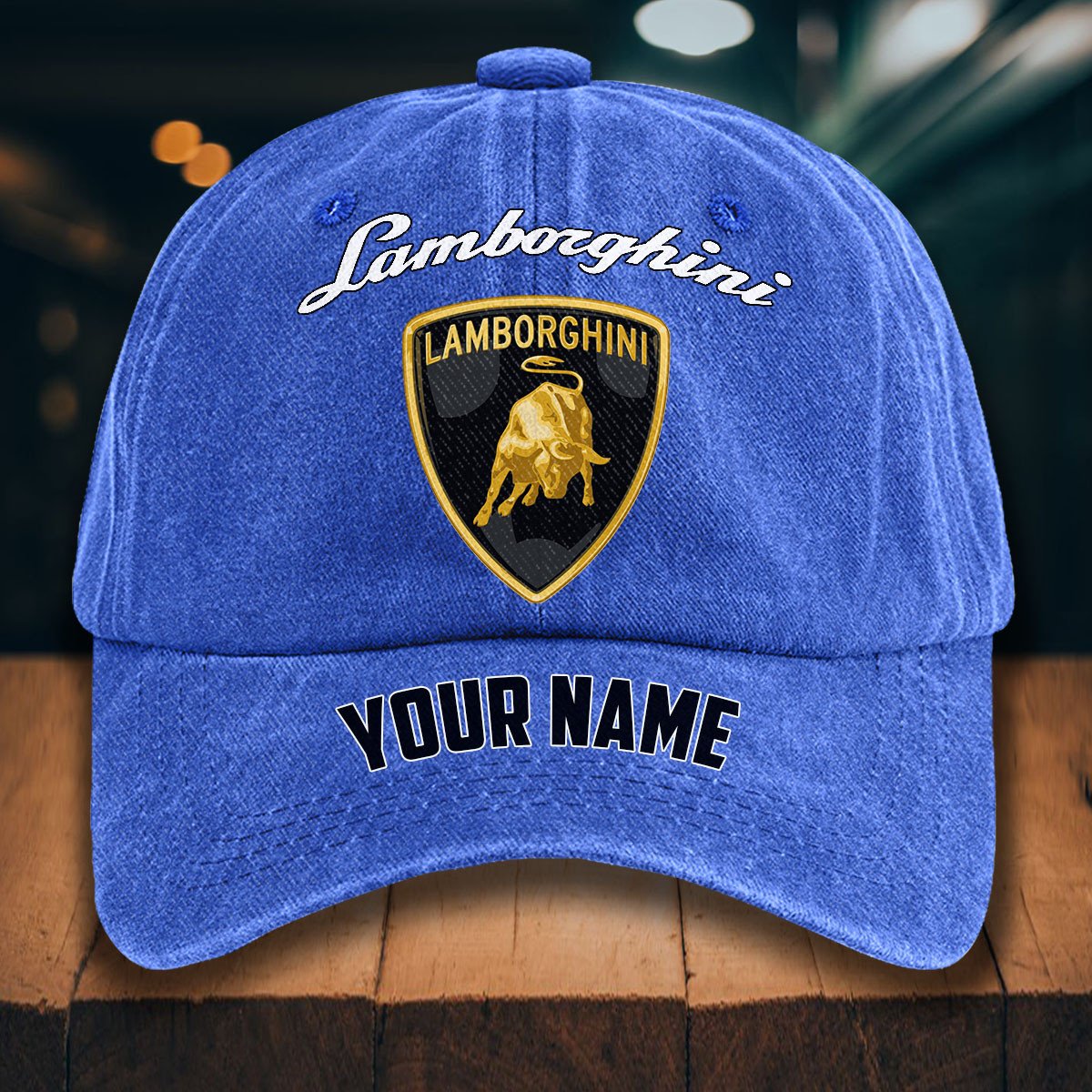 Lamborghini Gewaschene Denim-Kappe – Bild 13