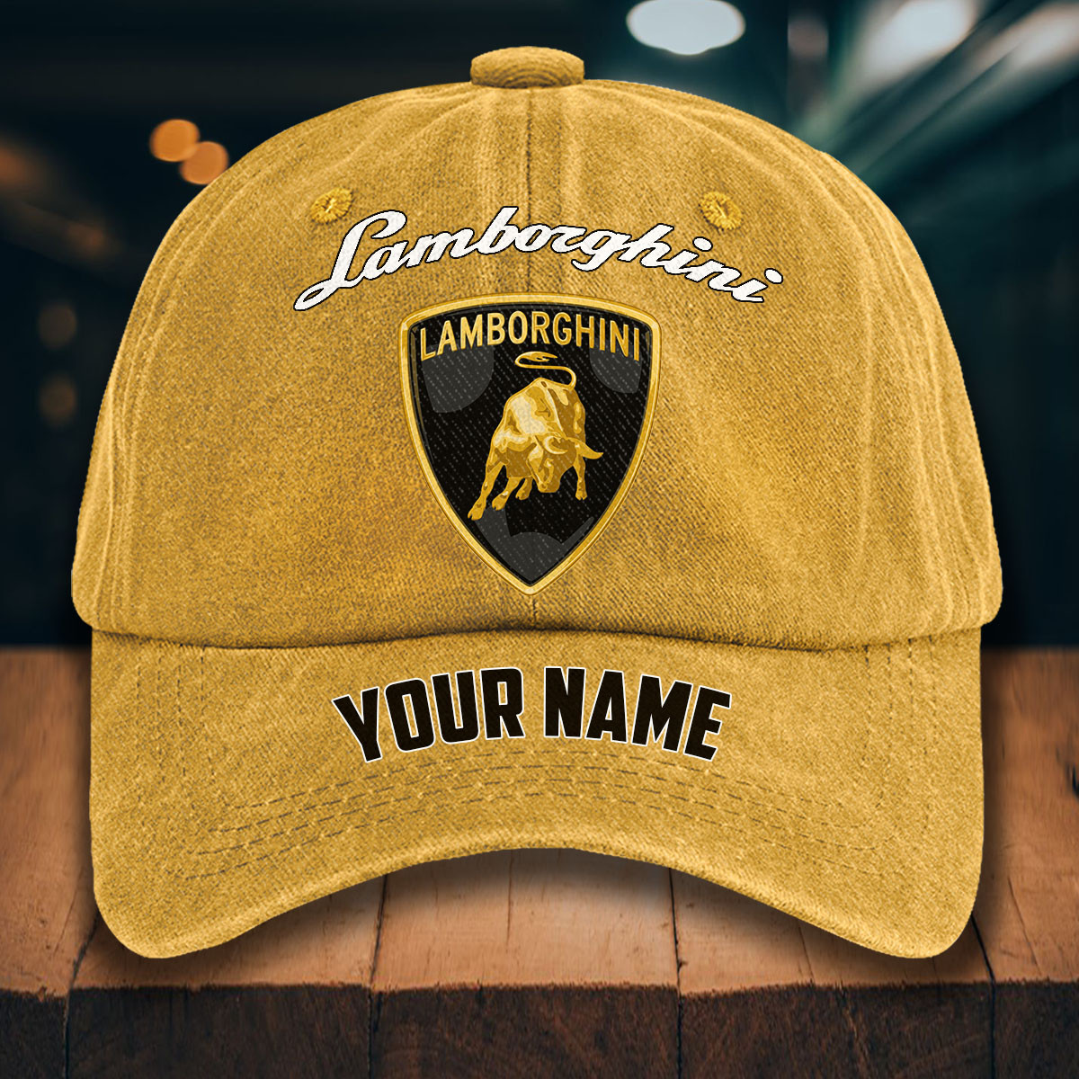 Lamborghini Gewaschene Denim-Kappe – Bild 15