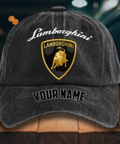 Lamborghini Gewaschene Denim-Kappe