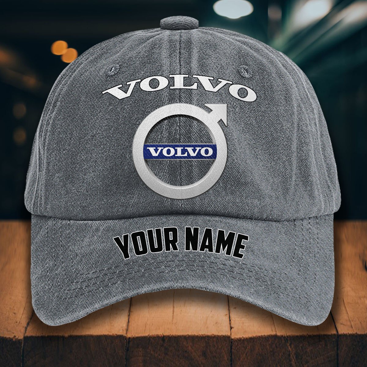 Volvo Gewaschene Denim-Kappe – Bild 4