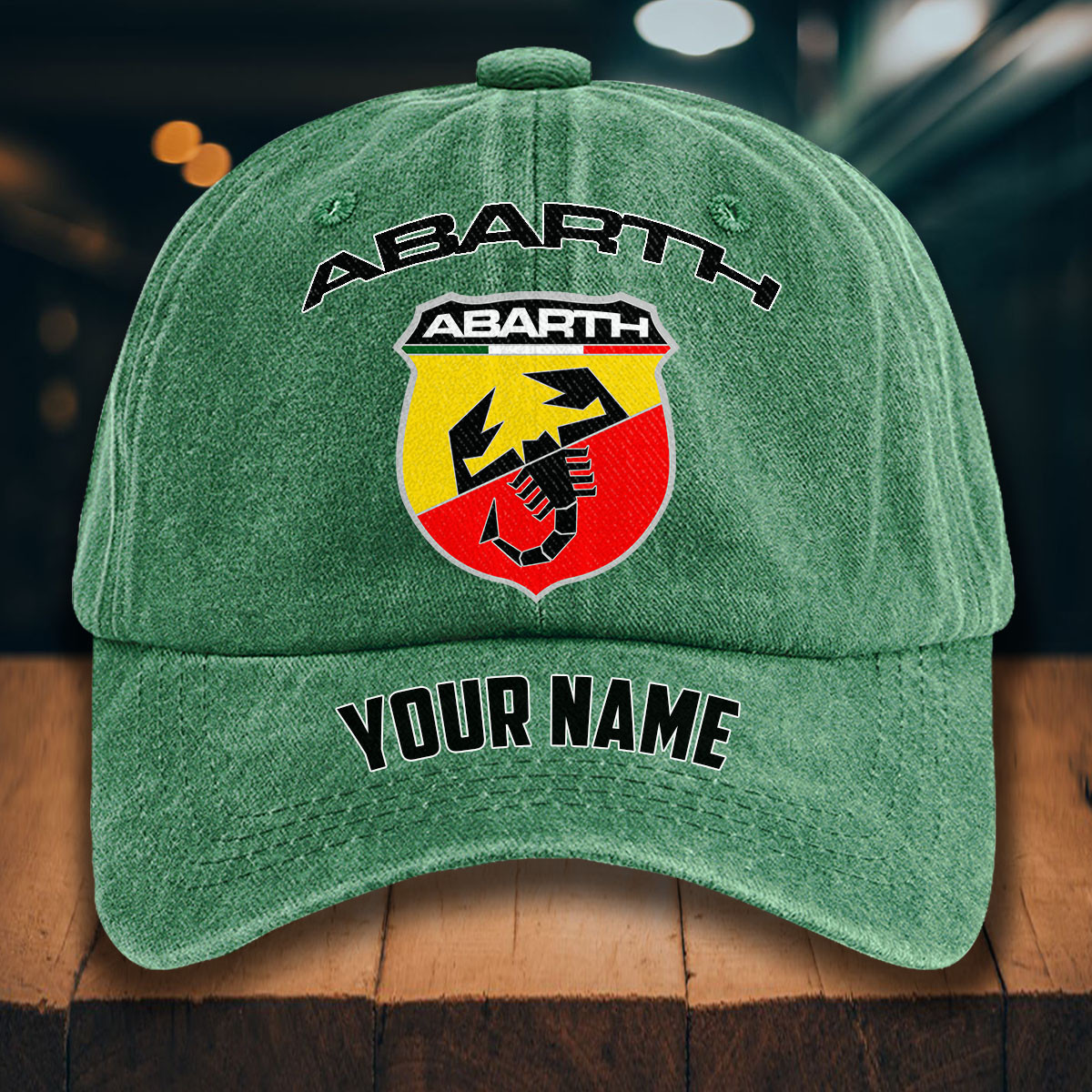 Abarth Gewaschene Denim-Kappe – Bild 3