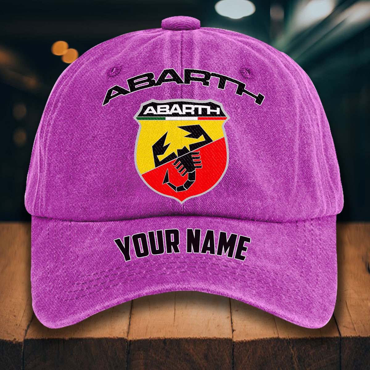 Abarth Gewaschene Denim-Kappe – Bild 6