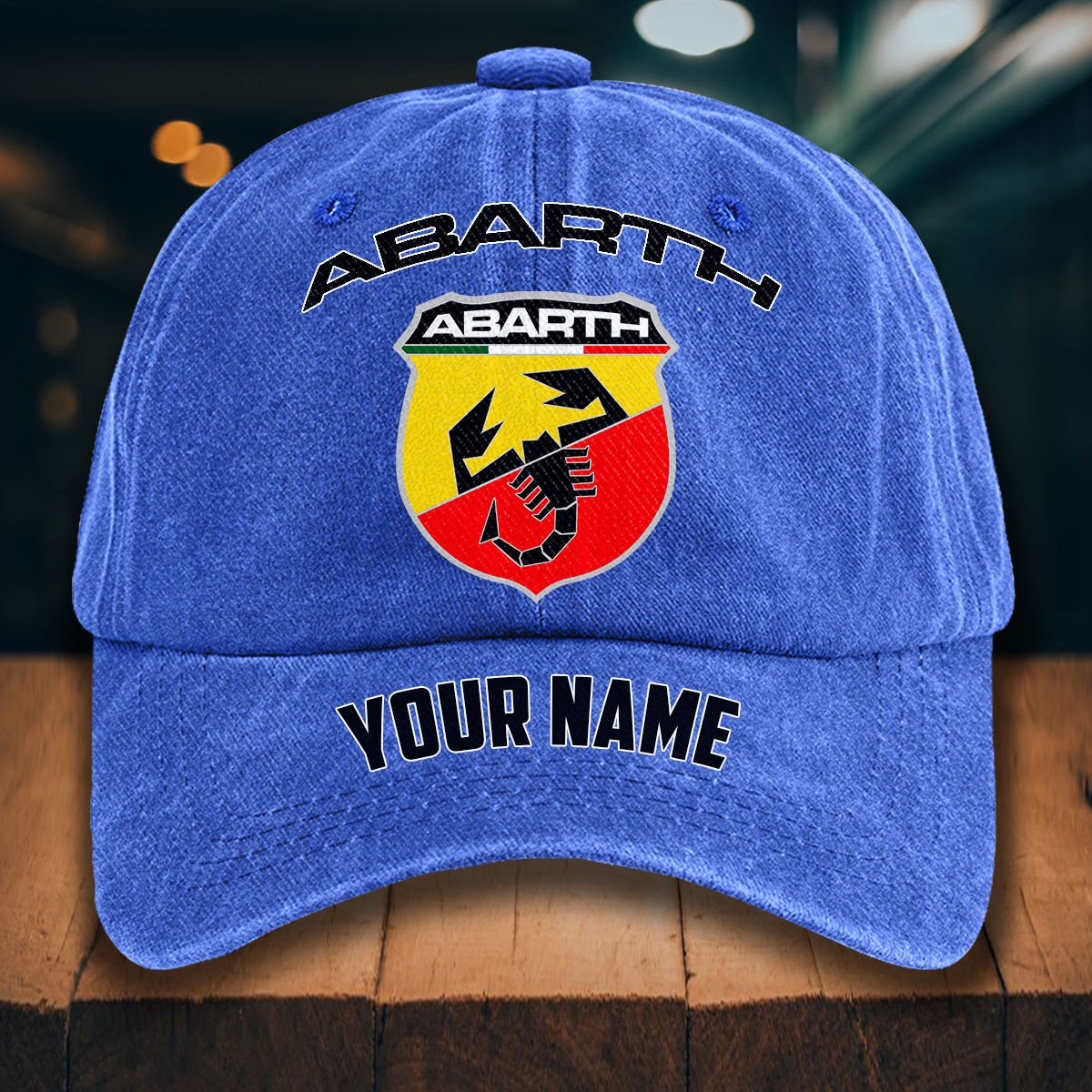 Abarth Gewaschene Denim-Kappe – Bild 13