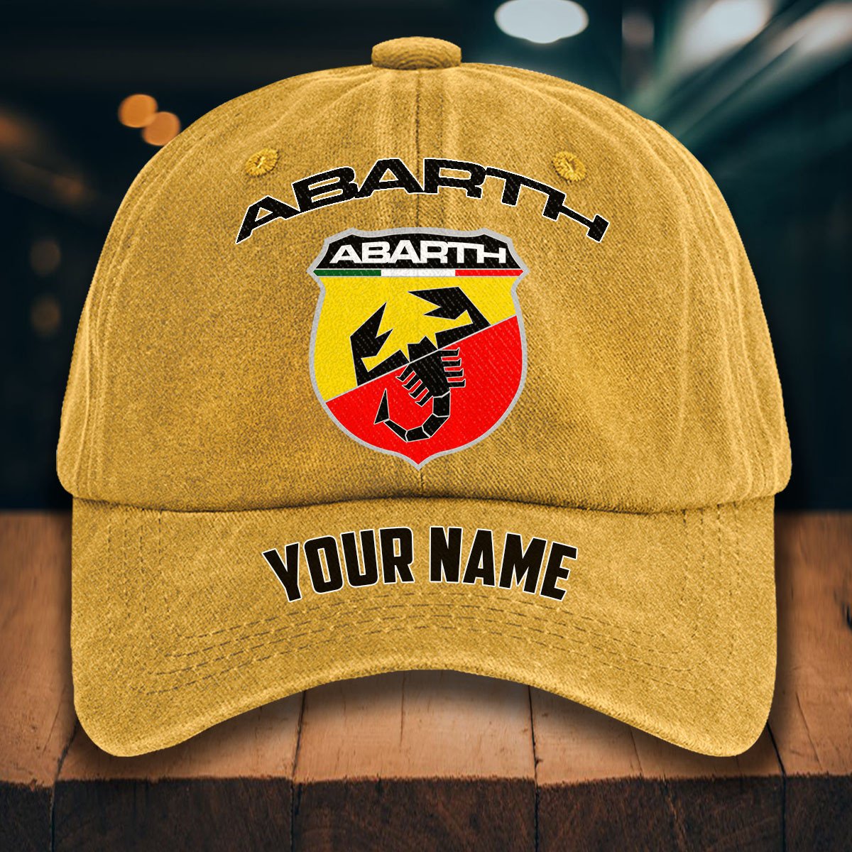 Abarth Gewaschene Denim-Kappe – Bild 15