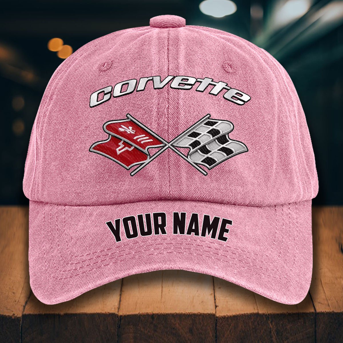 Corvette C3 Gewaschene Denim-Kappe – Bild 9