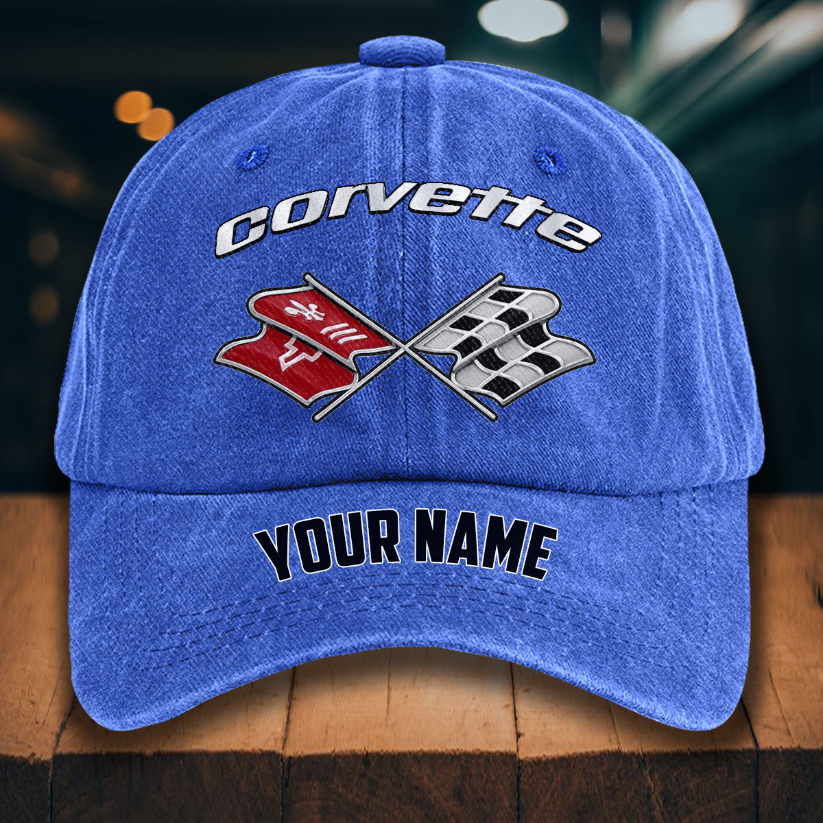 Corvette C3 Gewaschene Denim-Kappe – Bild 13