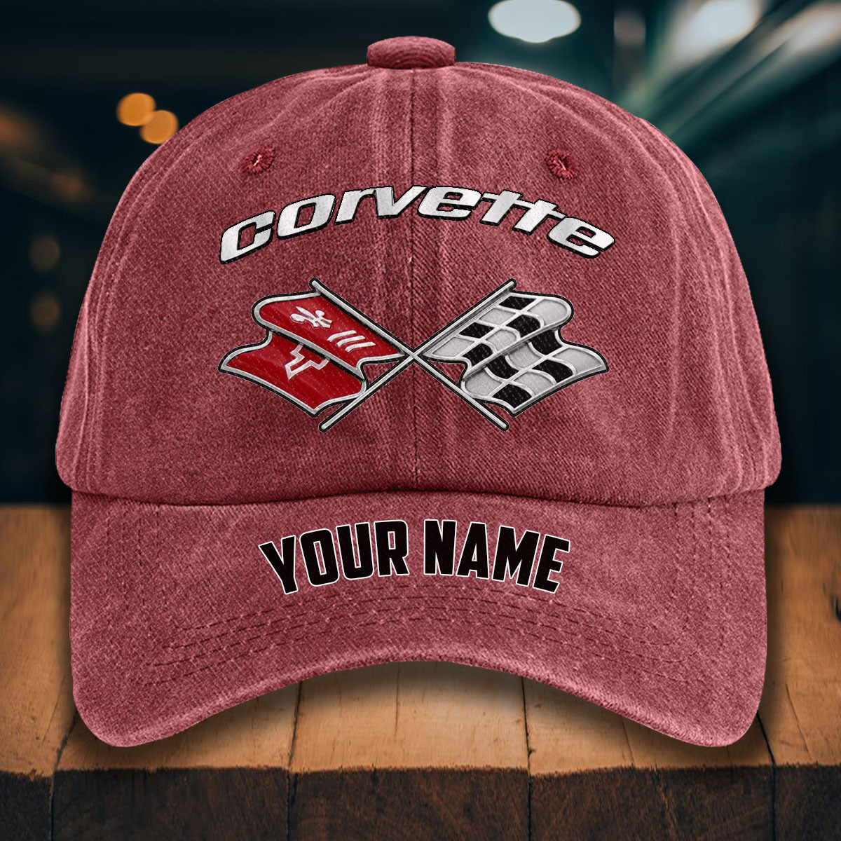 Corvette C3 Gewaschene Denim-Kappe – Bild 14