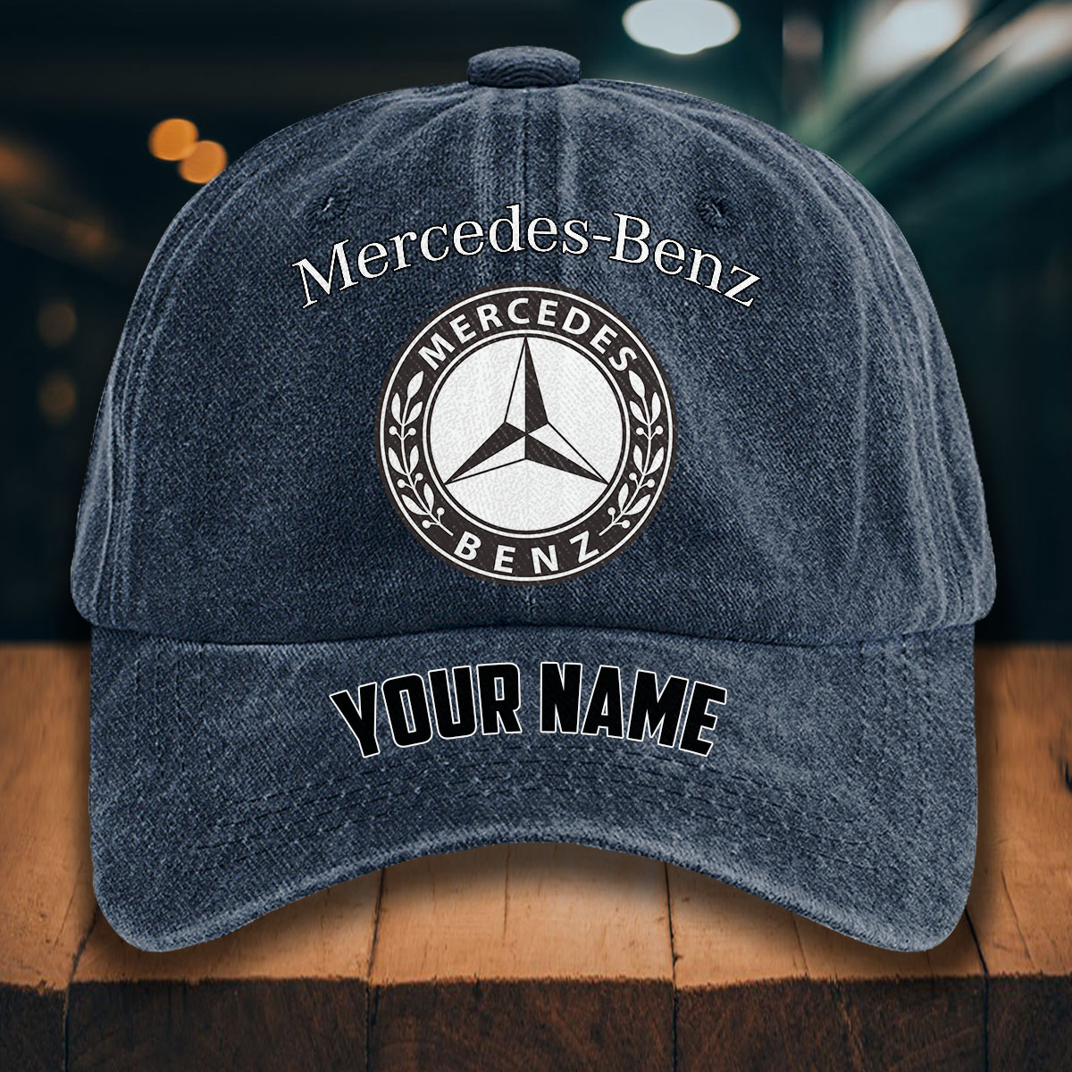 Mercedes-Benz Gewaschene Denim-Kappe – Bild 7