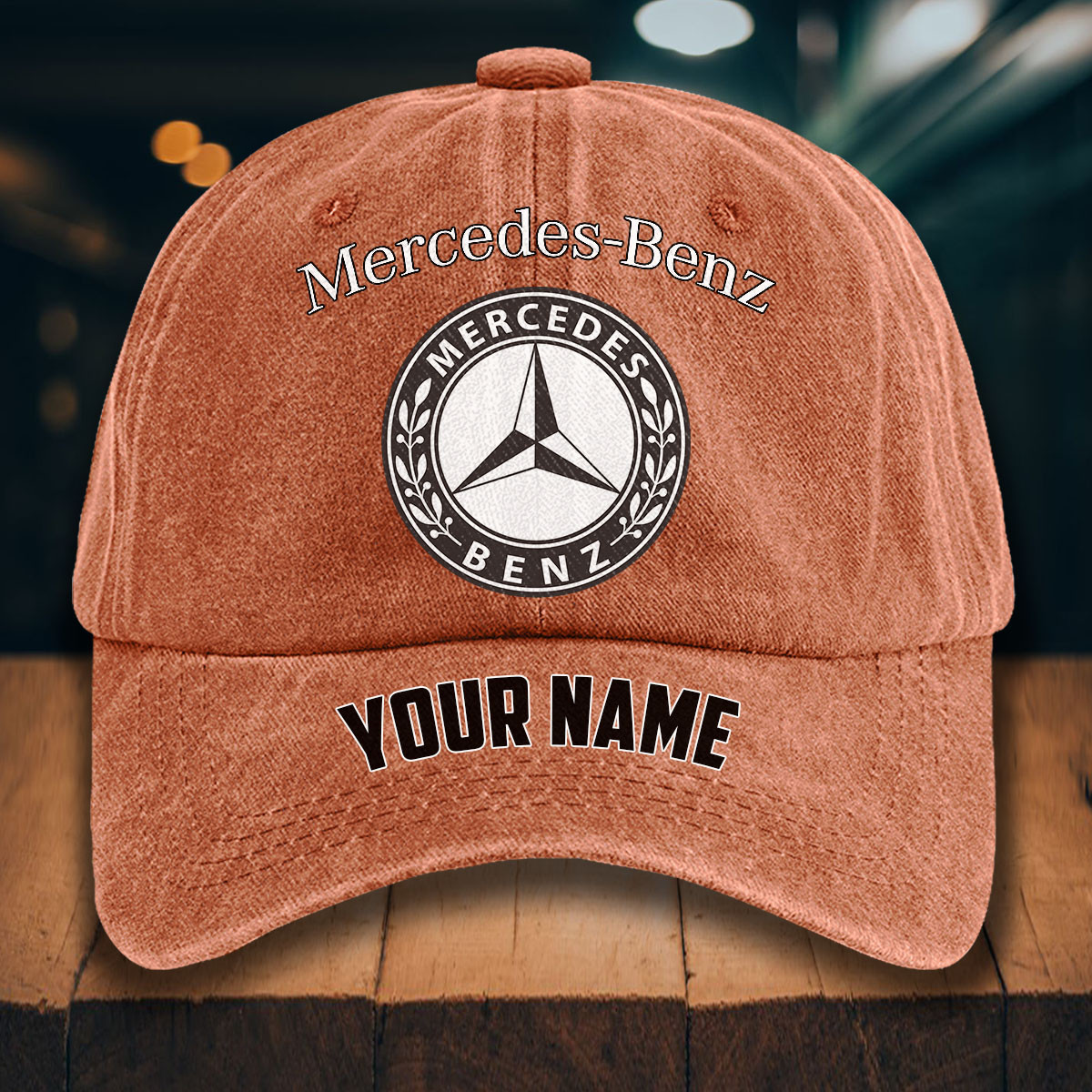 Mercedes-Benz Gewaschene Denim-Kappe – Bild 8