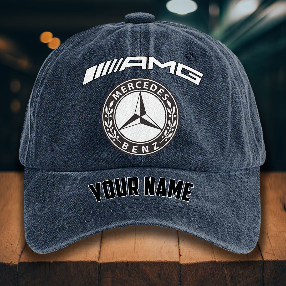 Mercedes-AMG Gewaschene Denim-Kappe – Bild 7