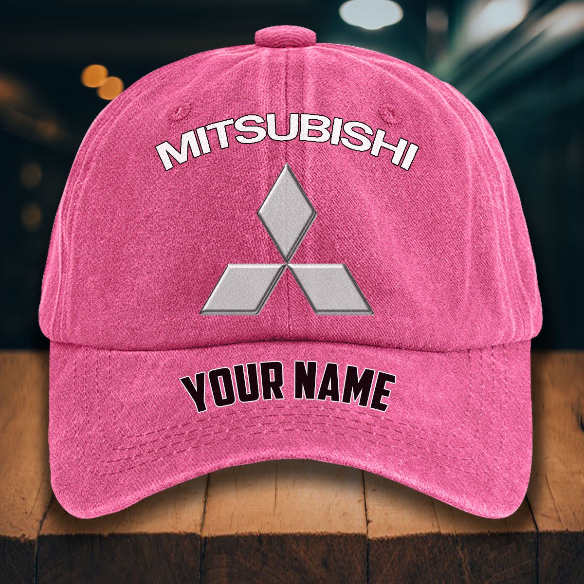 Mitsubishi Gewaschene Denim-Kappe – Bild 10