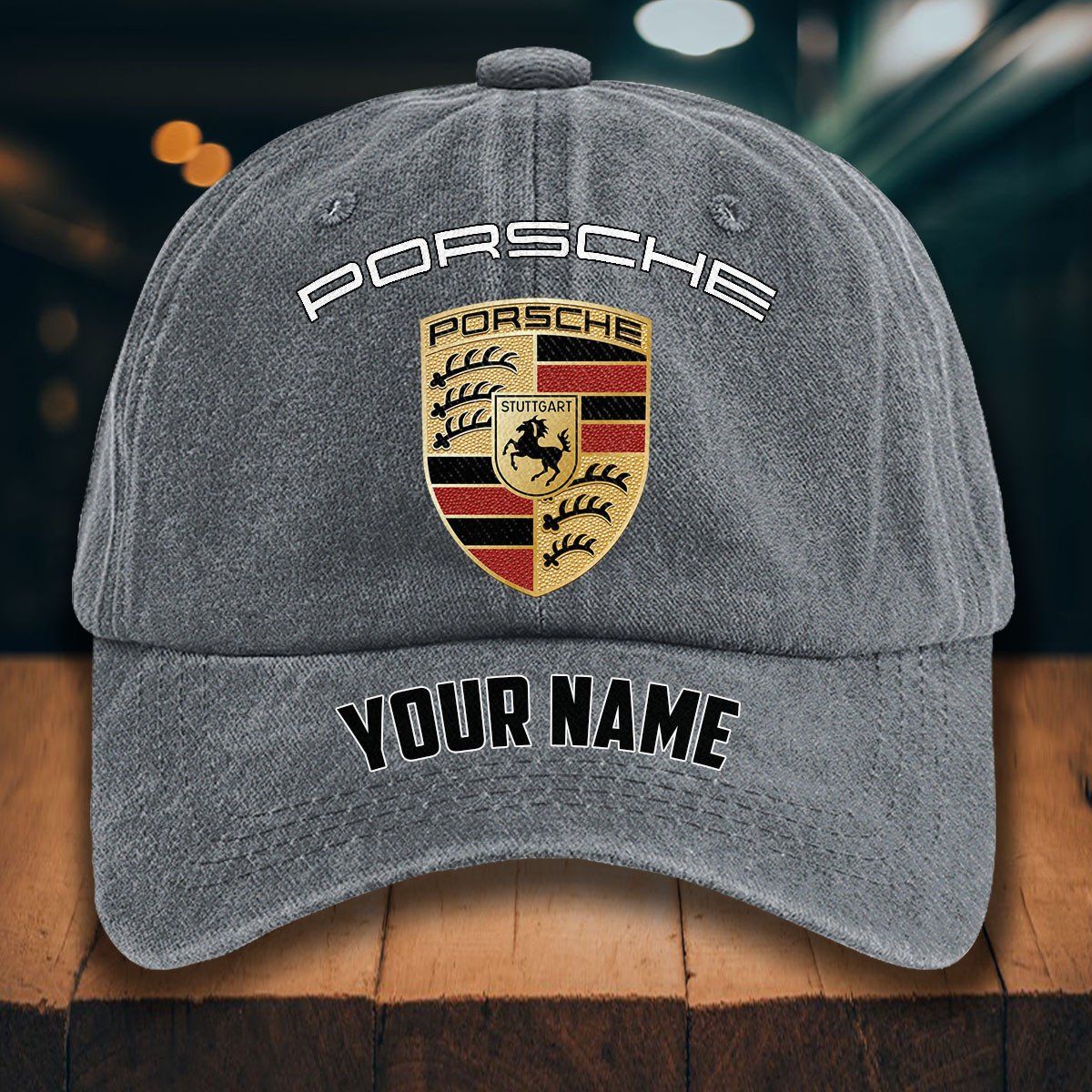 Porsche Gewaschene Denim-Kappe – Bild 4