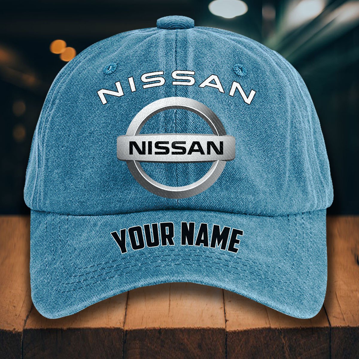 Nissan Gewaschene Denim-Kappe – Bild 2