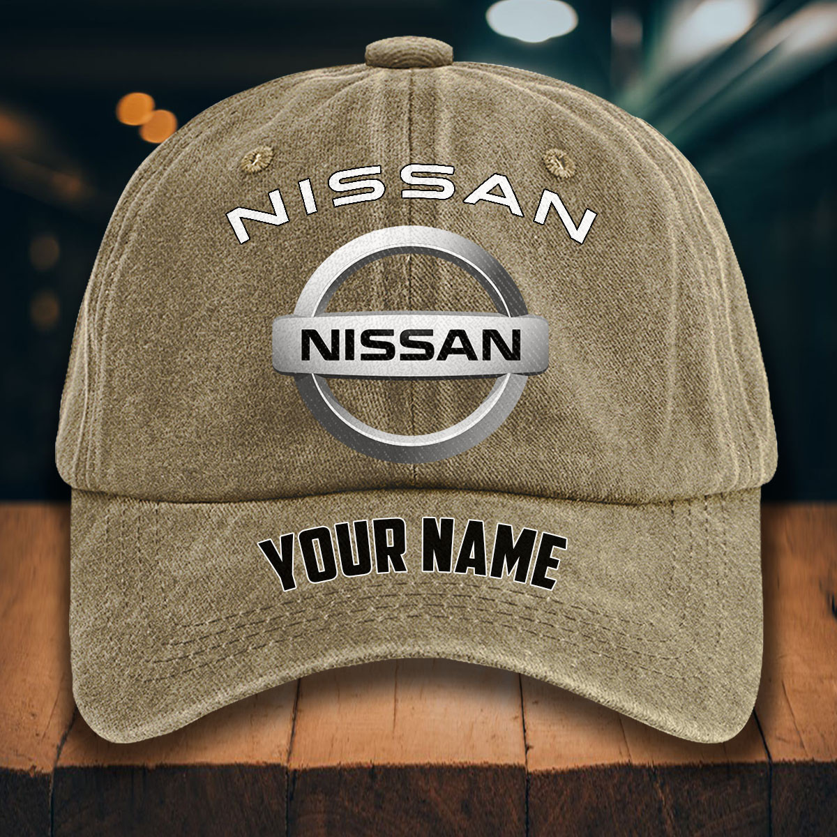 Nissan Gewaschene Denim-Kappe – Bild 5