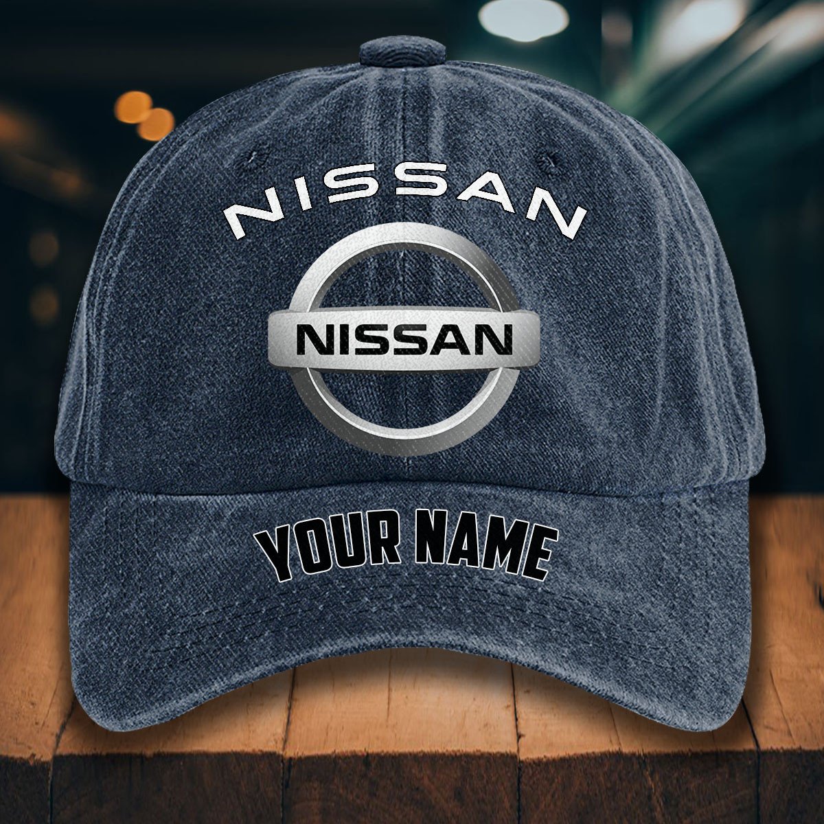 Nissan Gewaschene Denim-Kappe – Bild 7
