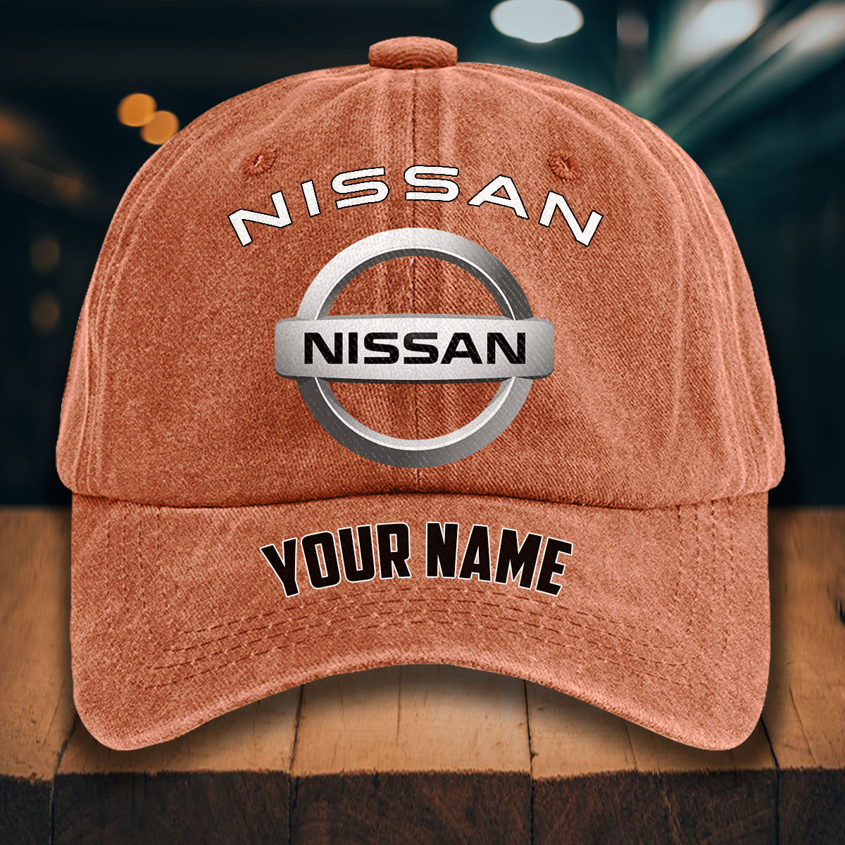 Nissan Gewaschene Denim-Kappe – Bild 8