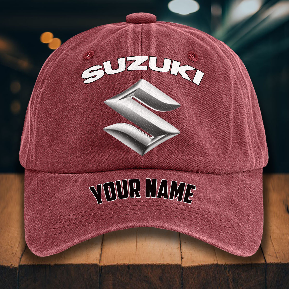 Suzuki Gewaschene Denim-Kappe – Bild 14