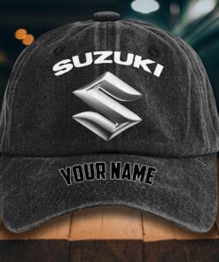 Suzuki Gewaschene Denim-Kappe