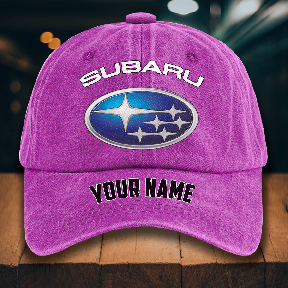 Subaru Gewaschene Denim-Kappe – Bild 6