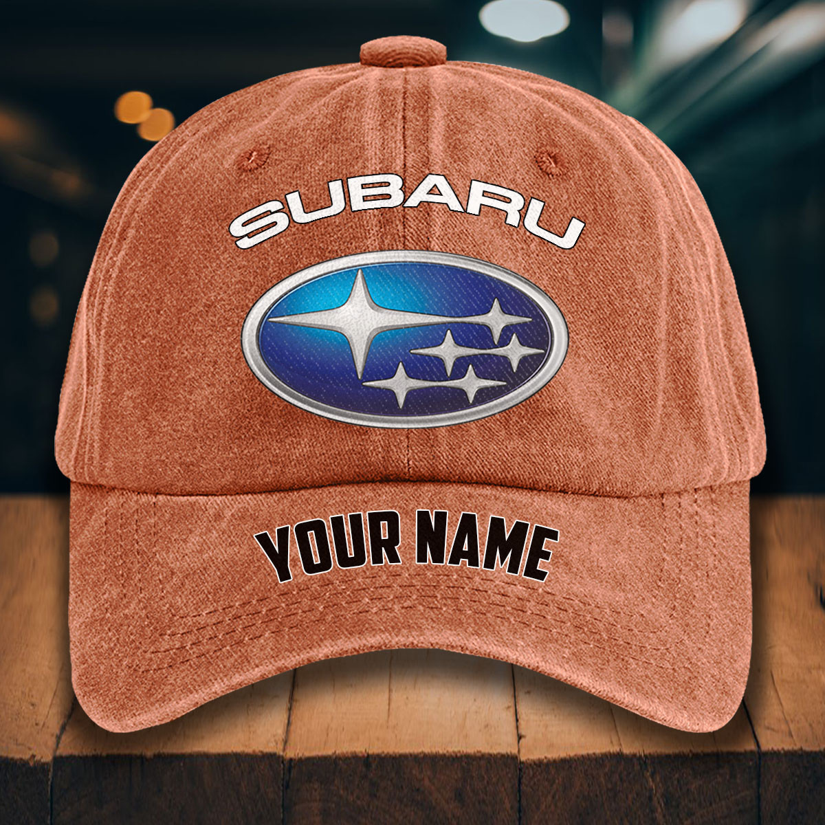 Subaru Gewaschene Denim-Kappe – Bild 8
