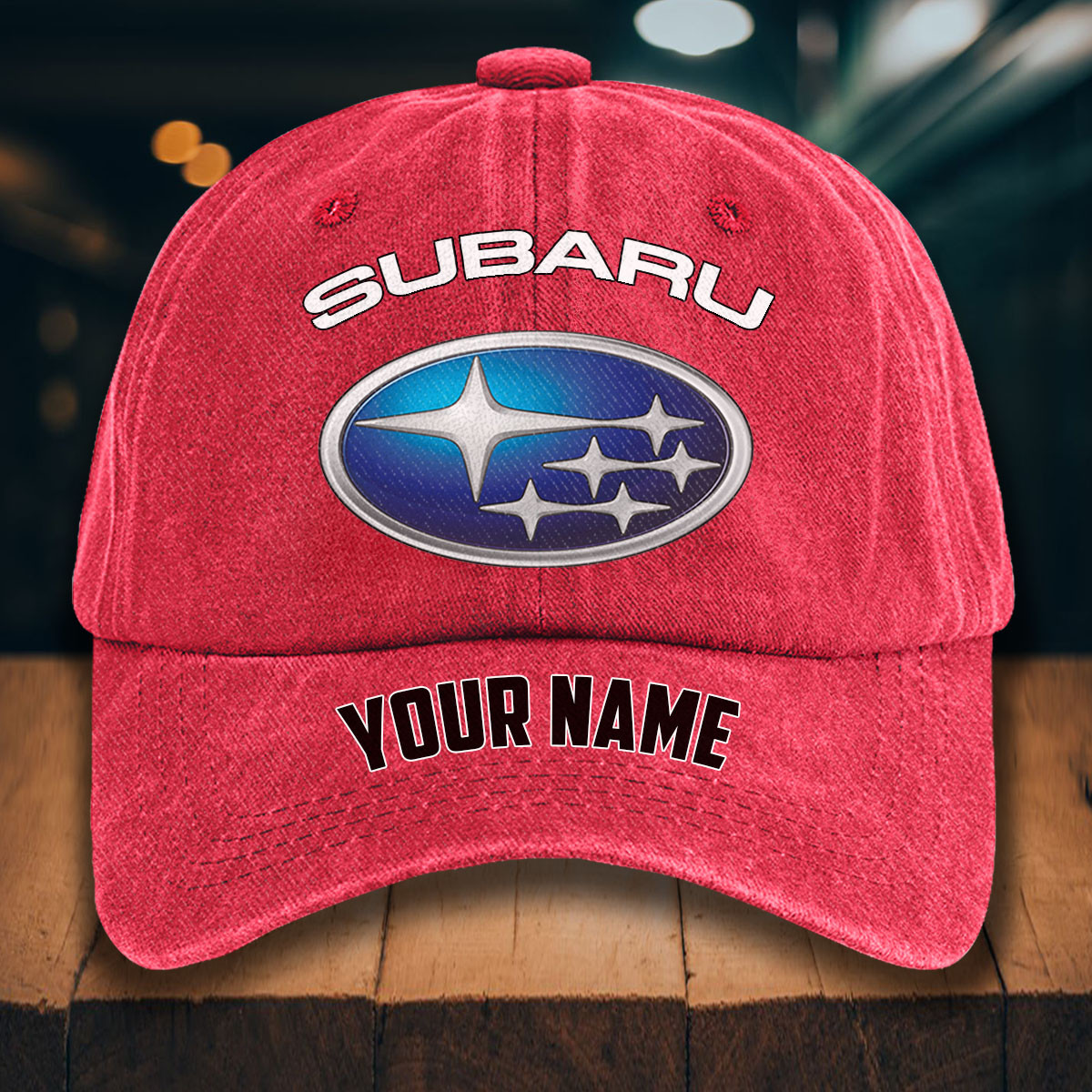 Subaru Gewaschene Denim-Kappe – Bild 12