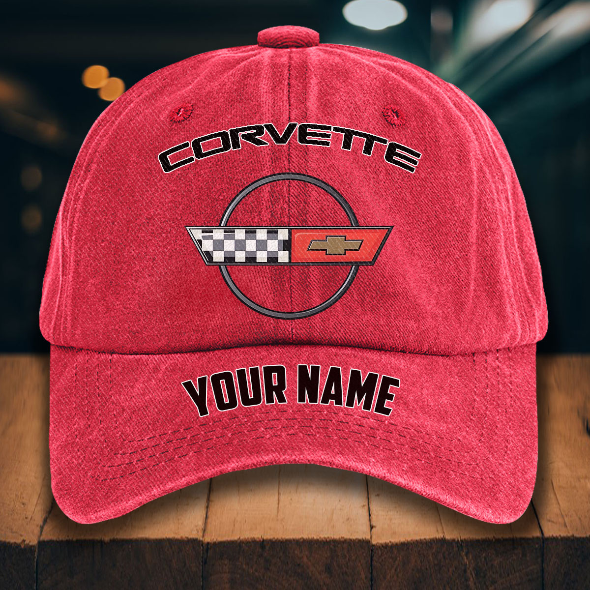 Corvette C4 Gewaschene Denim-Kappe – Bild 12