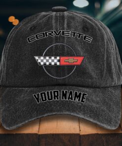 Corvette C4 Gewaschene Denim-Kappe