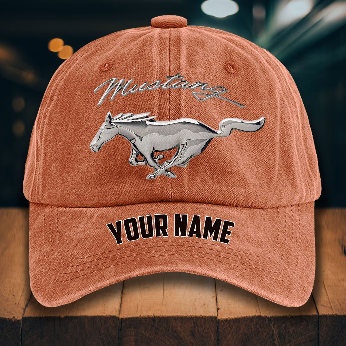 Ford Mustang Gewaschene Denim-Kappe – Bild 8