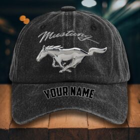 Ford Mustang Gewaschene Denim-Kappe