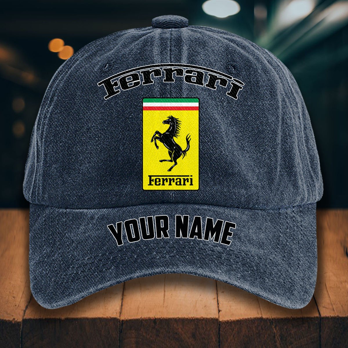 Ferrari Gewaschene Denim-Kappe – Bild 7