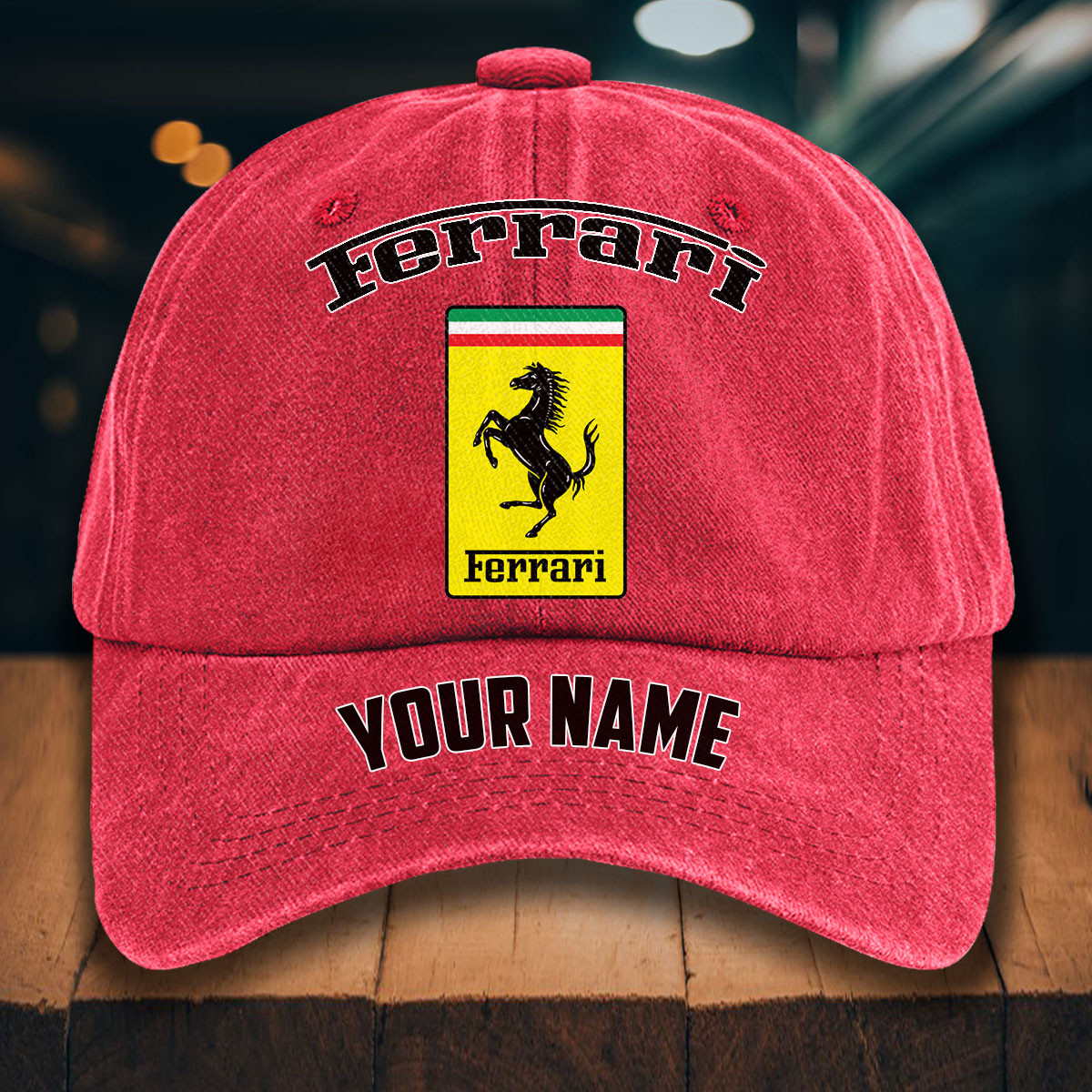Ferrari Gewaschene Denim-Kappe – Bild 12