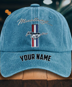 Alternative view of Ford Mustang Gewaschene Denim-Kappe