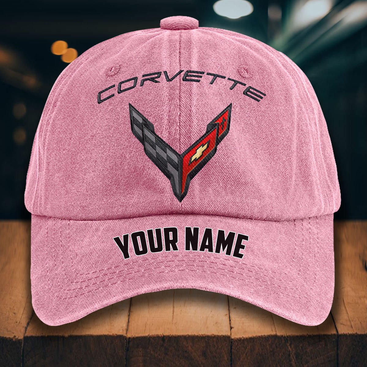 Chevrolet Corvette Gewaschene Denim-Kappe – Bild 9