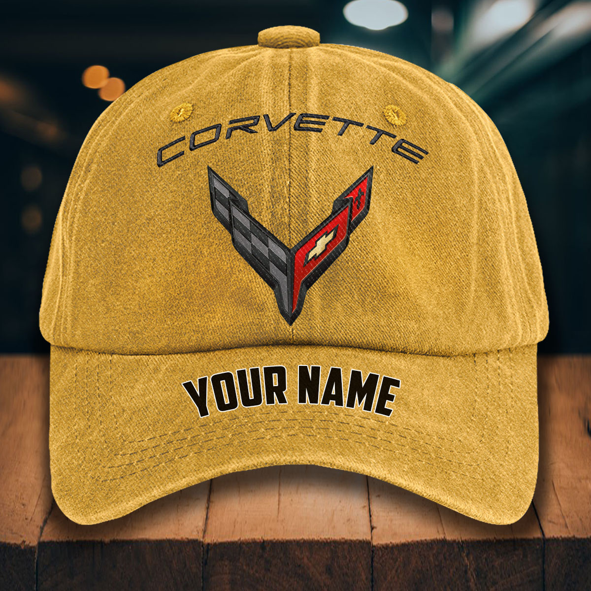 Chevrolet Corvette Gewaschene Denim-Kappe – Bild 15