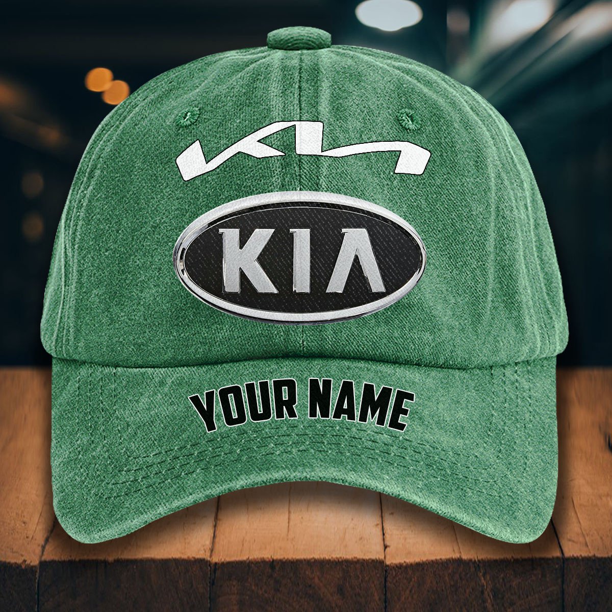 Kia Gewaschene Denim-Kappe – Bild 3