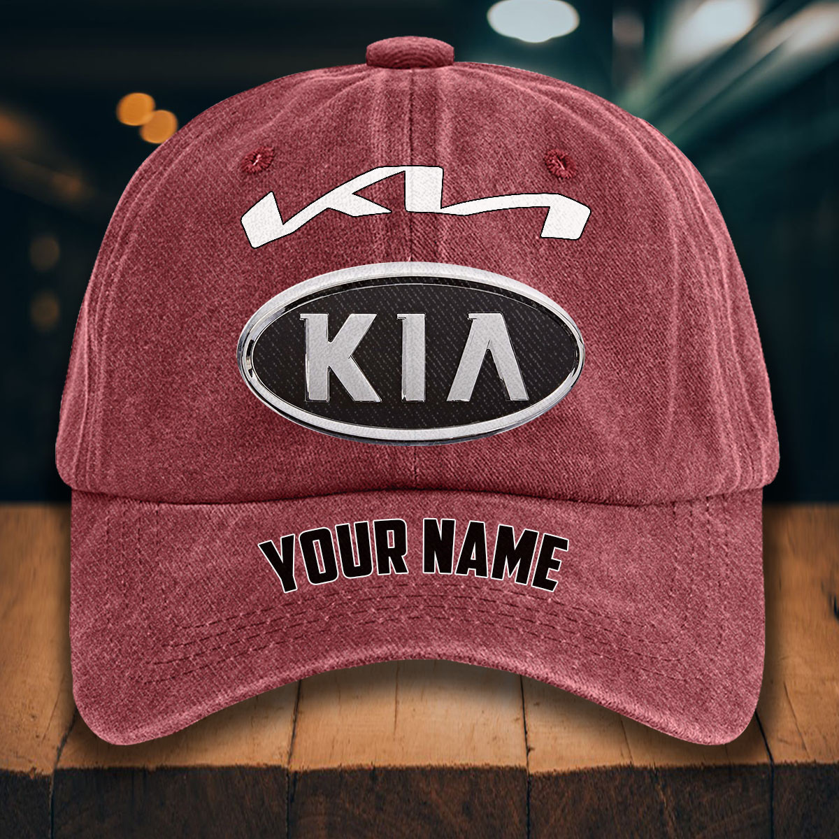 Kia Gewaschene Denim-Kappe – Bild 14