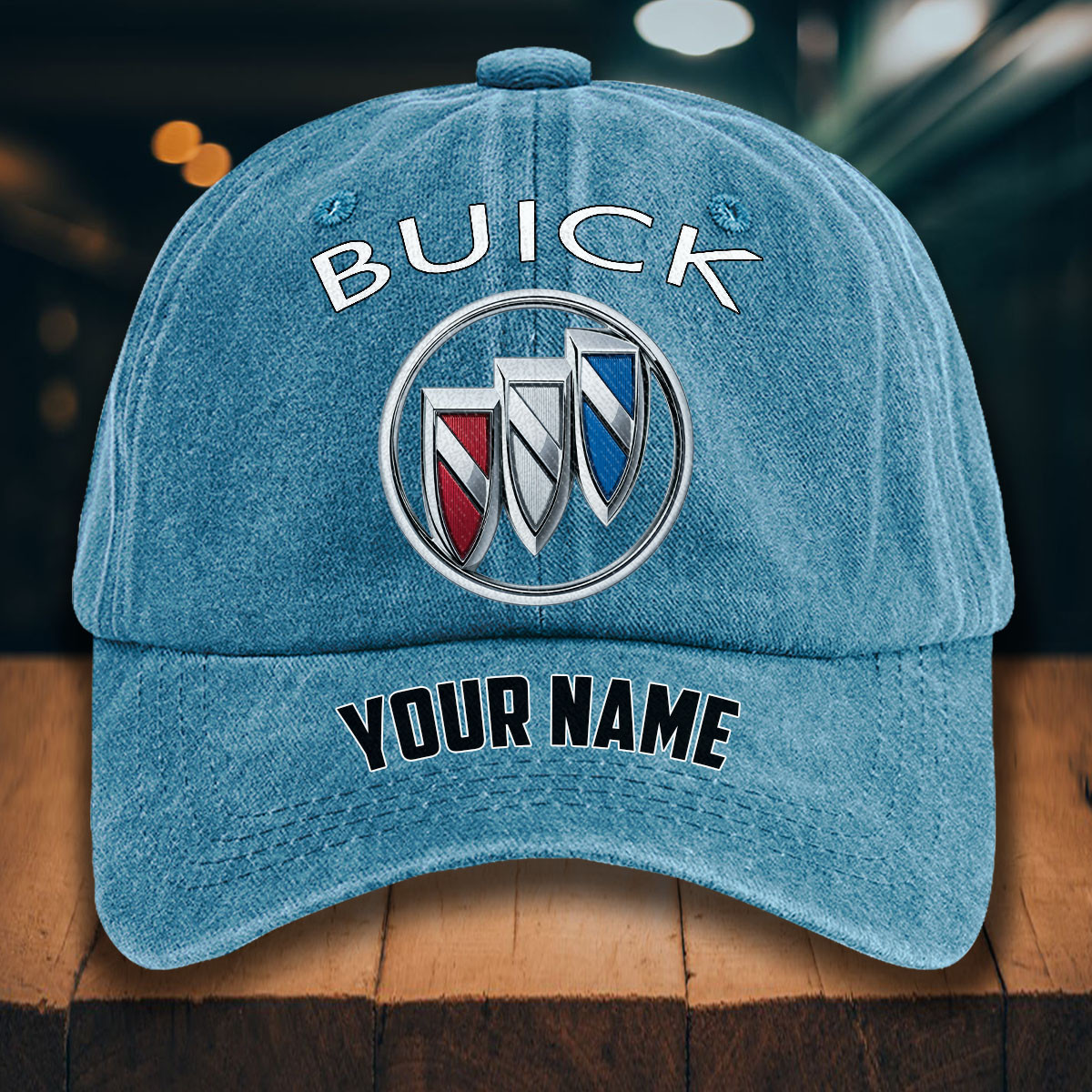Buick Gewaschene Denim-Kappe – Bild 2