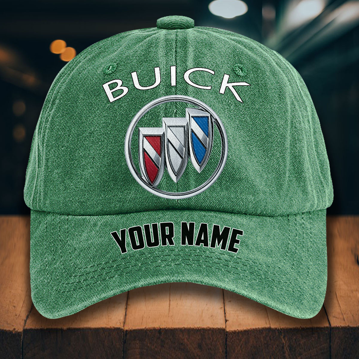 Buick Gewaschene Denim-Kappe – Bild 3