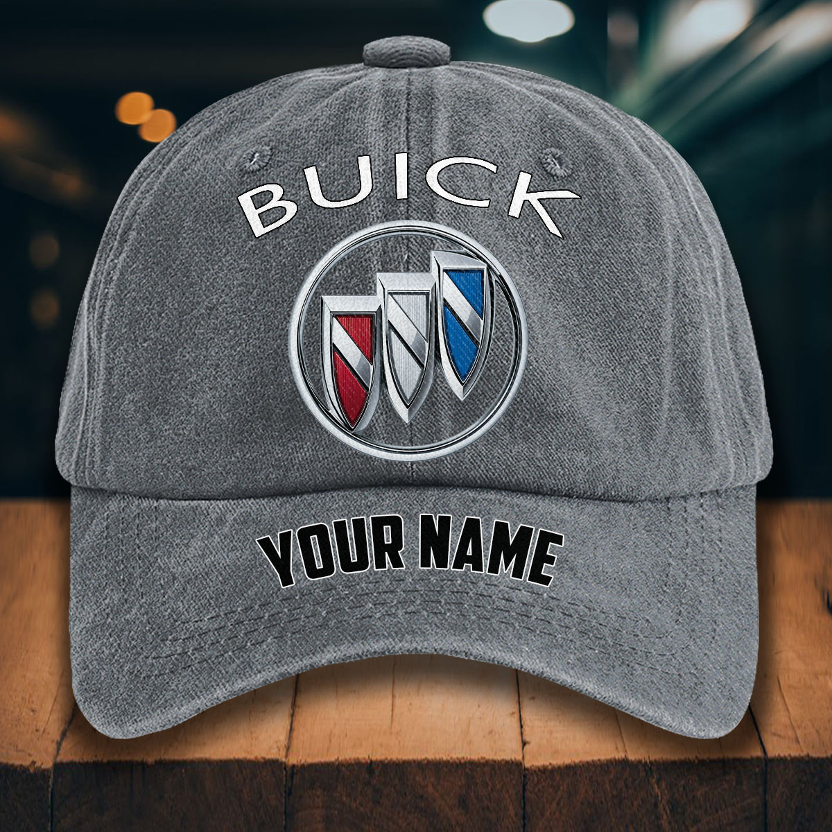 Buick Gewaschene Denim-Kappe – Bild 4