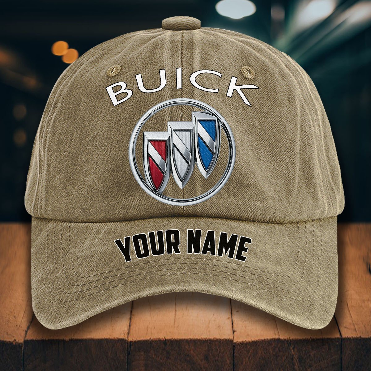 Buick Gewaschene Denim-Kappe – Bild 5