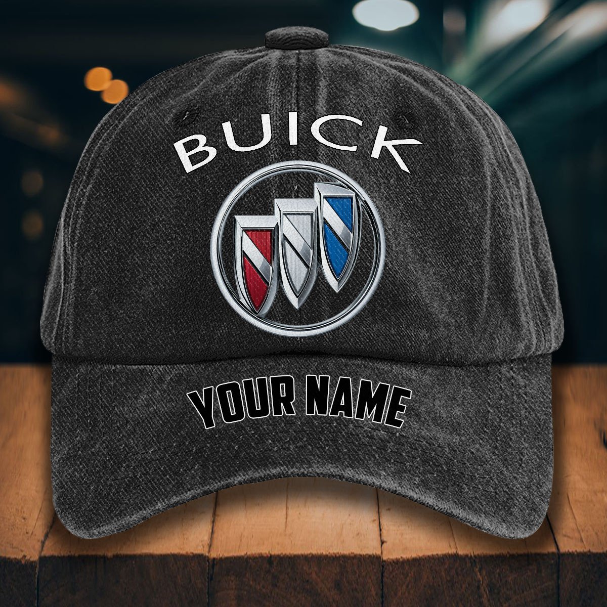Buick Gewaschene Denim-Kappe