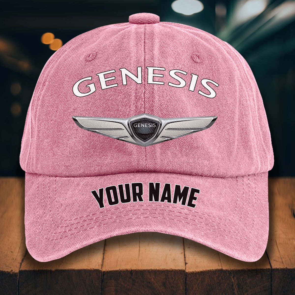 Genesis Gewaschene Denim-Kappe – Bild 9