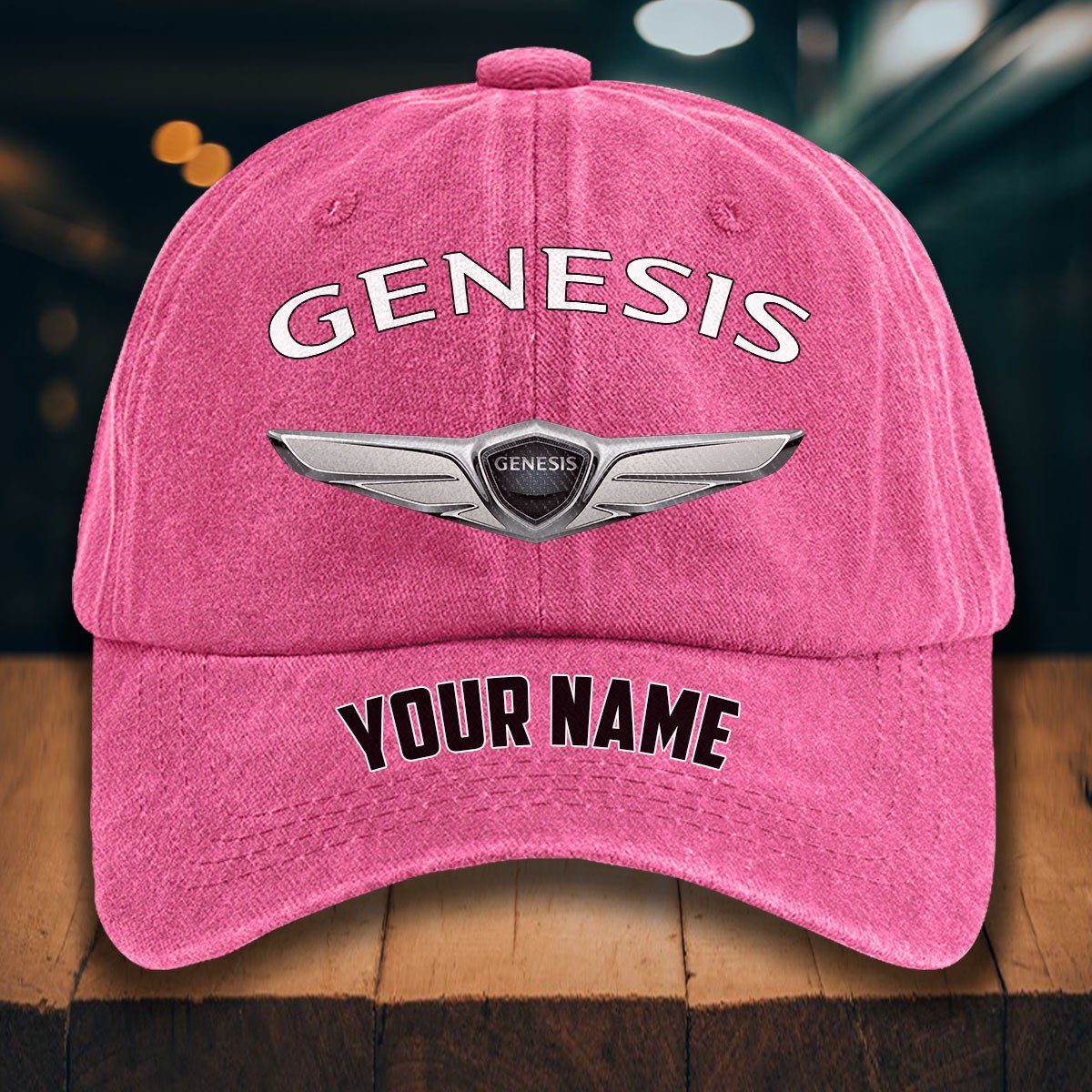 Genesis Gewaschene Denim-Kappe – Bild 10