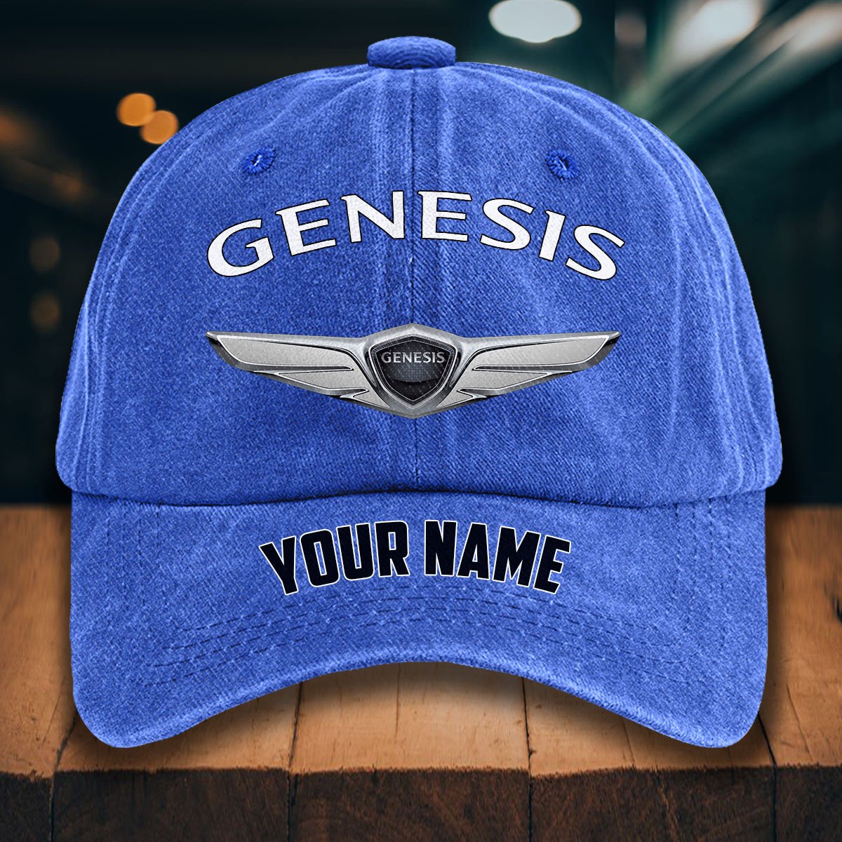 Genesis Gewaschene Denim-Kappe – Bild 13