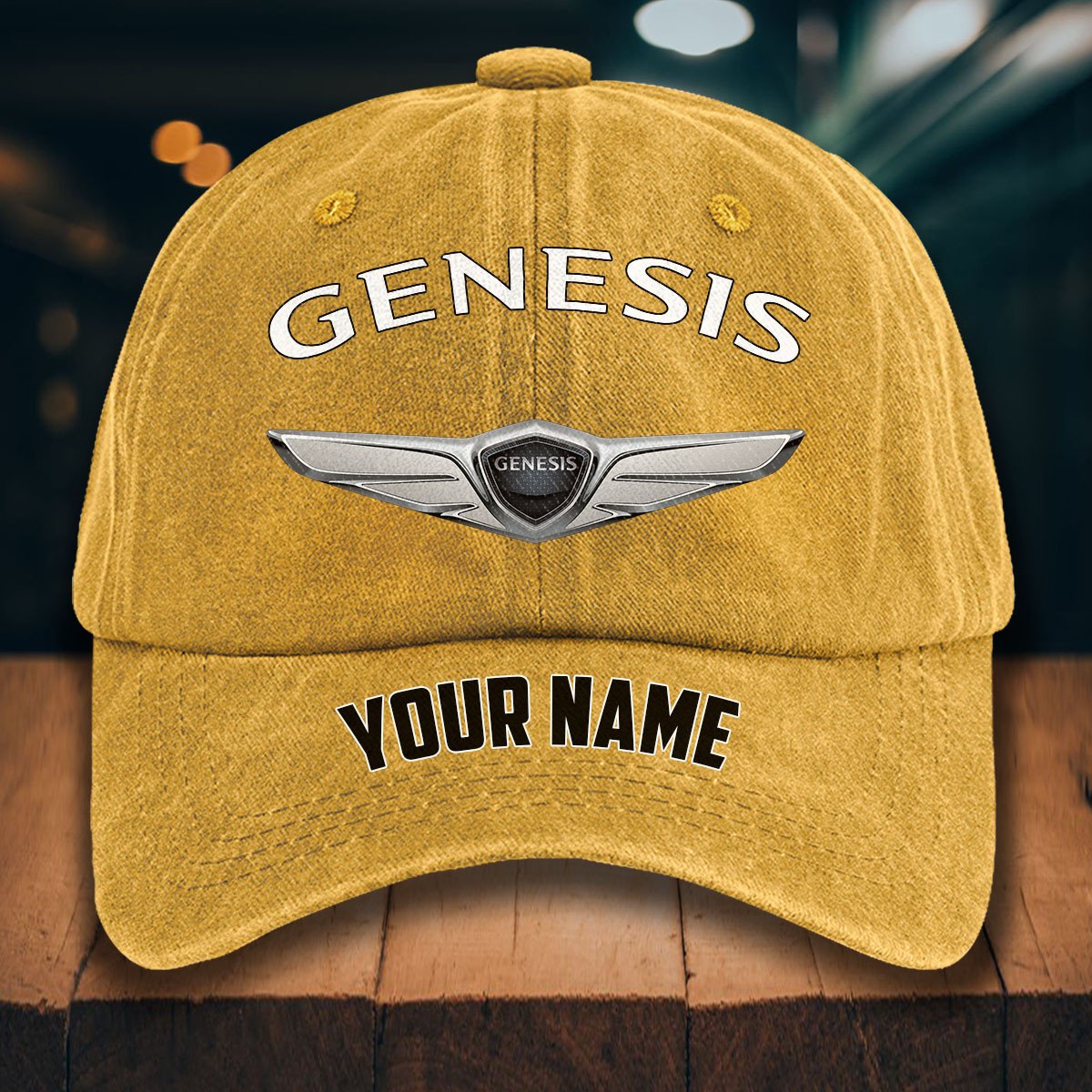 Genesis Gewaschene Denim-Kappe – Bild 15